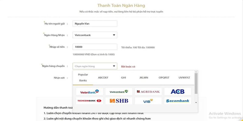 Nắm rõ các lưu ý khi thực hiện hướng dẫn nạp tiền Hi88 quan trọng